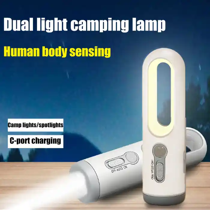 LED Light 2 in 1 Portable Flashlight Motion Sensor Bedroom Bathroom Reading Camping Lighting Baby Feeding Eye Care Bedside